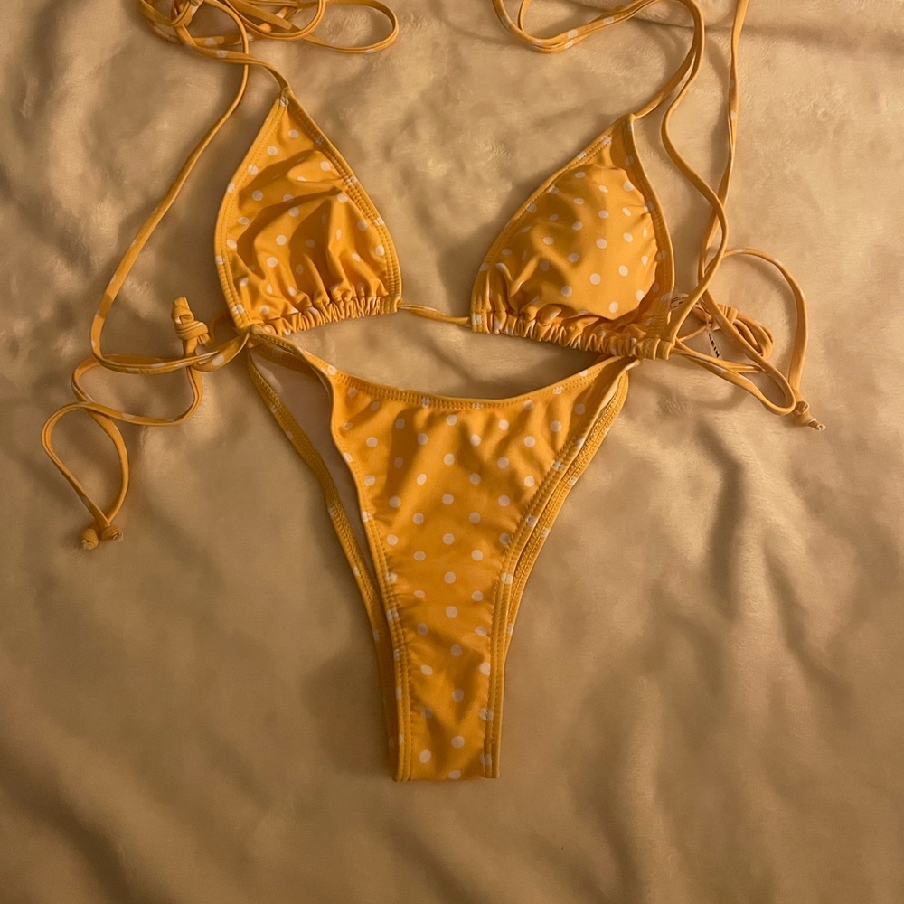 Yellow Polka Dot Bikini